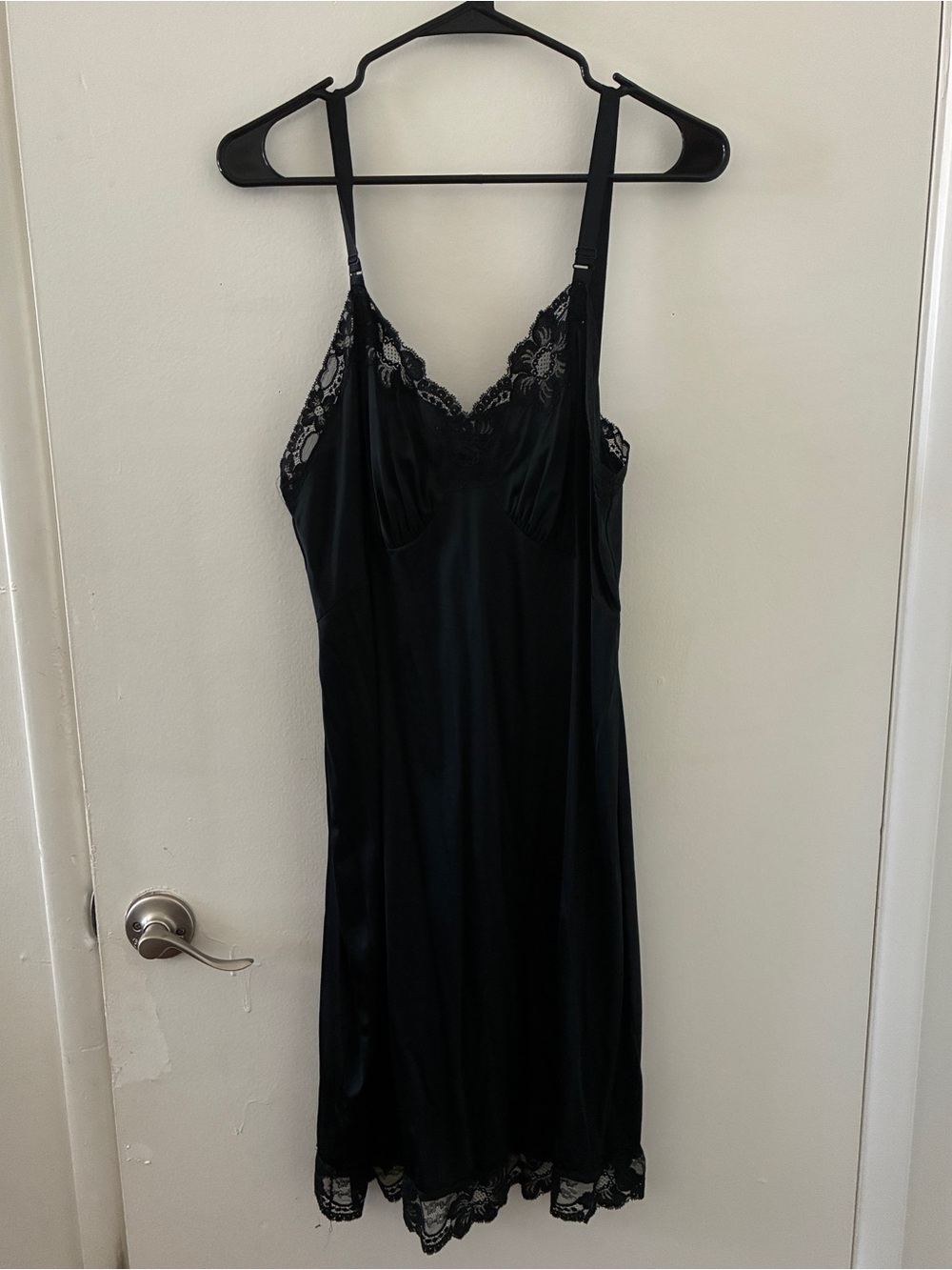 Vintage Black Slip Dress